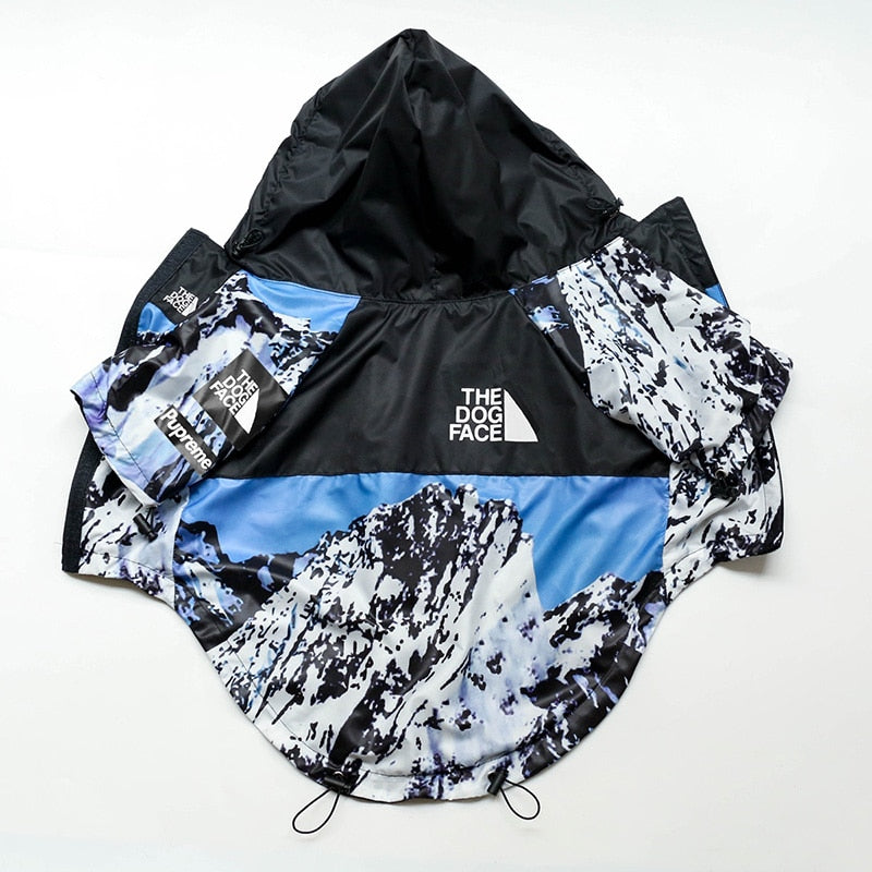 The Dog Face 90s Grunge Dog Clothes - Jacket Sweater, Wind breaker Hoodie for Small Medium and Large Dog - Pet Clothing