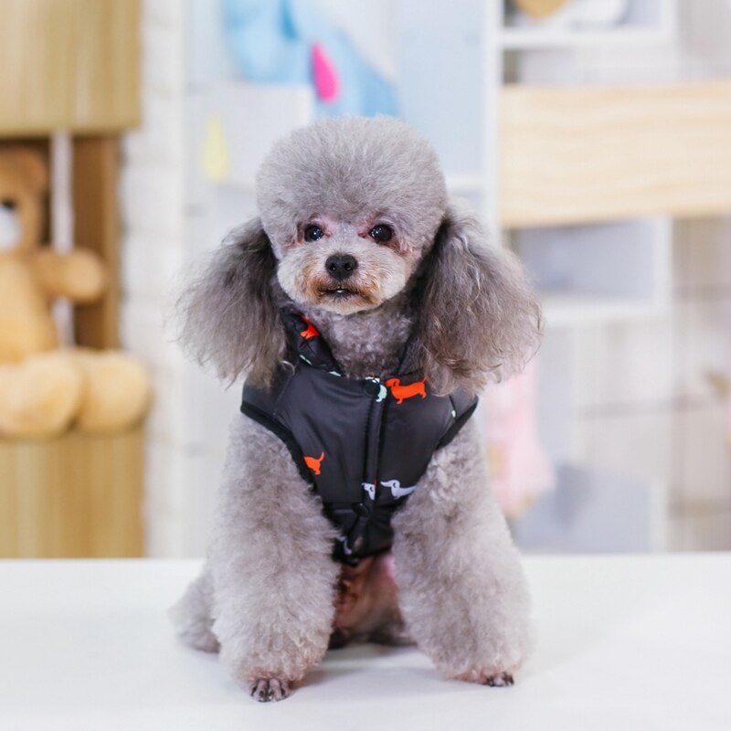 Winter Pet Clothes Puppy Outfit Warm Dog Vest Coat For Small Dogs Windproof Pets Dog Jacket Cotton Padded Chihuahua Apparel