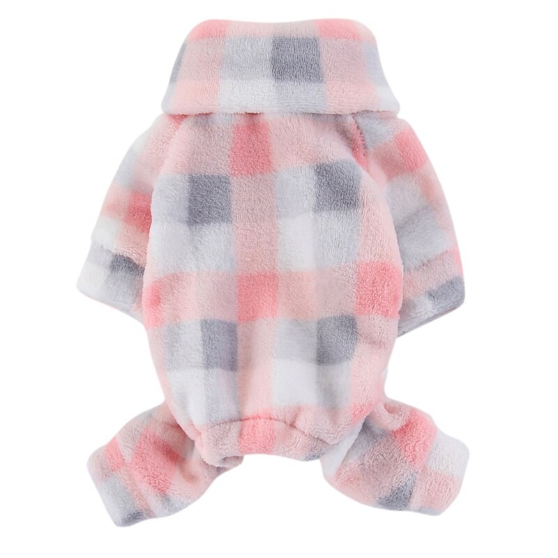 Winter Dog Clothes Cartoon Printed Dog Pajamas Warm Jumpsuits Fleece Coat For Small Dogs Puppy Dog Cat Chihuahua Clothing