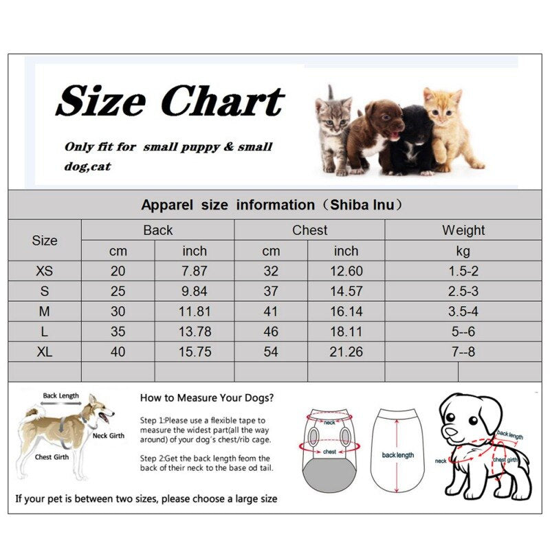 Warm Pet Dog Clothes Cute Bear Cotton Pullover Dog Hoodies Puppy Dog Cat Coat Sweatshirt Dog Shirt Jacket Pets Cat Clothing