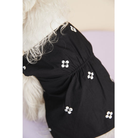 Chewnel Dior White Collared Classic Dress