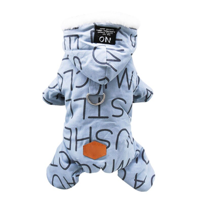 Winter Warm Dog Jacket Waterproof Pet Clothes For Dog Fleece Lining Hooded Coat Dog Jumpsuit Snowsuit For Chihuahua Yorkies
