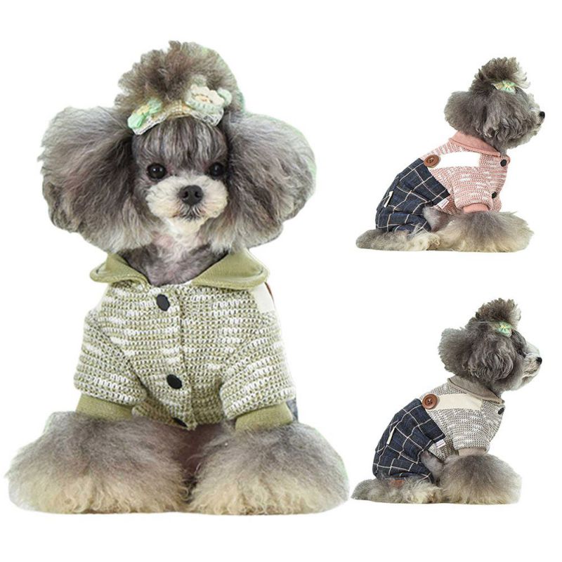 Dog Clothes Winter Warm Puppy Pet Jumpsuit Pet Dog Coats Hooded Dog Jacket Jumpsuits Chihuahua Yorkie Clothing Overalls Rompers