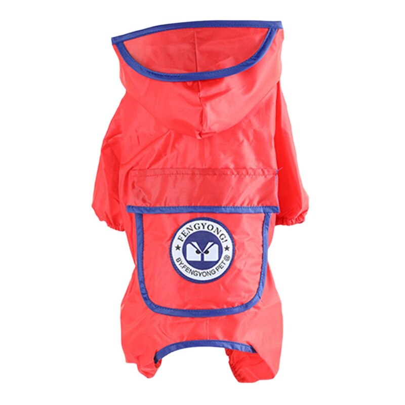 Reflective Dog Raincoat Outdoor Pet Clothes Dog Clothing Waterproof Jumpsuit Jacket Yorkie Poodle Bichon Hooded Rain Jacket
