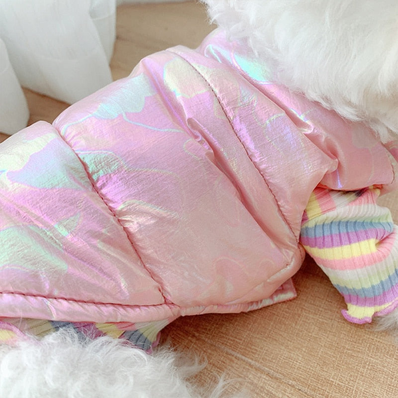 Mother of Pearl Waterproof Filled Fashion Puffer Vest Jacket