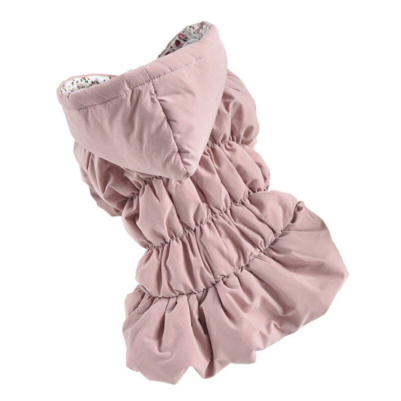 Winter Pet Princess Style Clothes Warm Pet Dog Tutu Dress Coat Hoodie Bubble Skirt Girl Dog Cat Coat Outfit Jacket Clothing