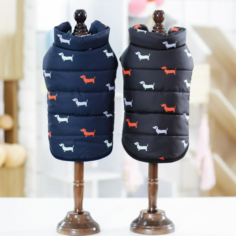 Winter Pet Clothes Puppy Outfit Warm Dog Vest Coat For Small Dogs Windproof Pets Dog Jacket Cotton Padded Chihuahua Apparel