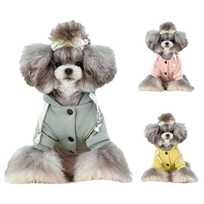 Winter Warm Dog Clothes Pet Dog Jumpsuit Jacket Coat Puppy Chihuahua Clothing Hoodies For Small Medium Dogs Puppy Outfit