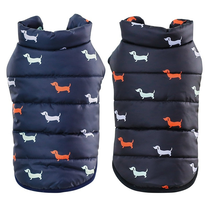 Winter Pet Clothes Puppy Outfit Warm Dog Vest Coat For Small Dogs Windproof Pets Dog Jacket Cotton Padded Chihuahua Apparel