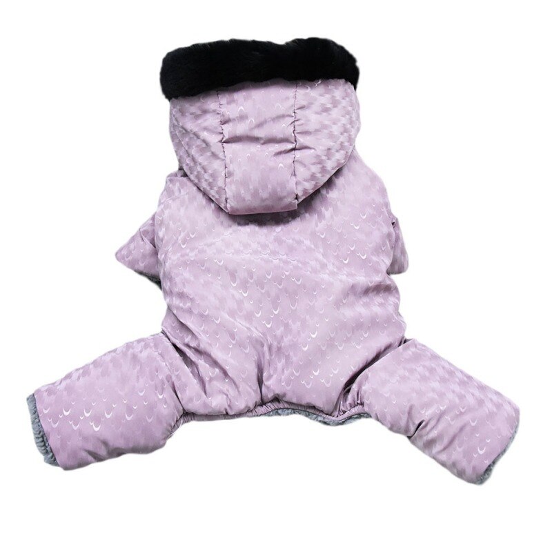 Winter Warm Dog Jacket Waterproof Pet Clothes For Dog Fleece Lining Hooded Coat Dog Jumpsuit Snowsuit For Chihuahua Yorkies