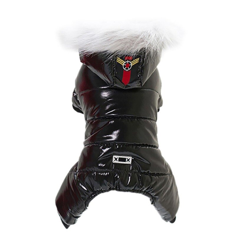 Winter Warm Dog Jacket Waterproof Pet Clothes For Dog Fleece Lining Hooded Coat Dog Jumpsuit Snowsuit For Chihuahua Yorkies