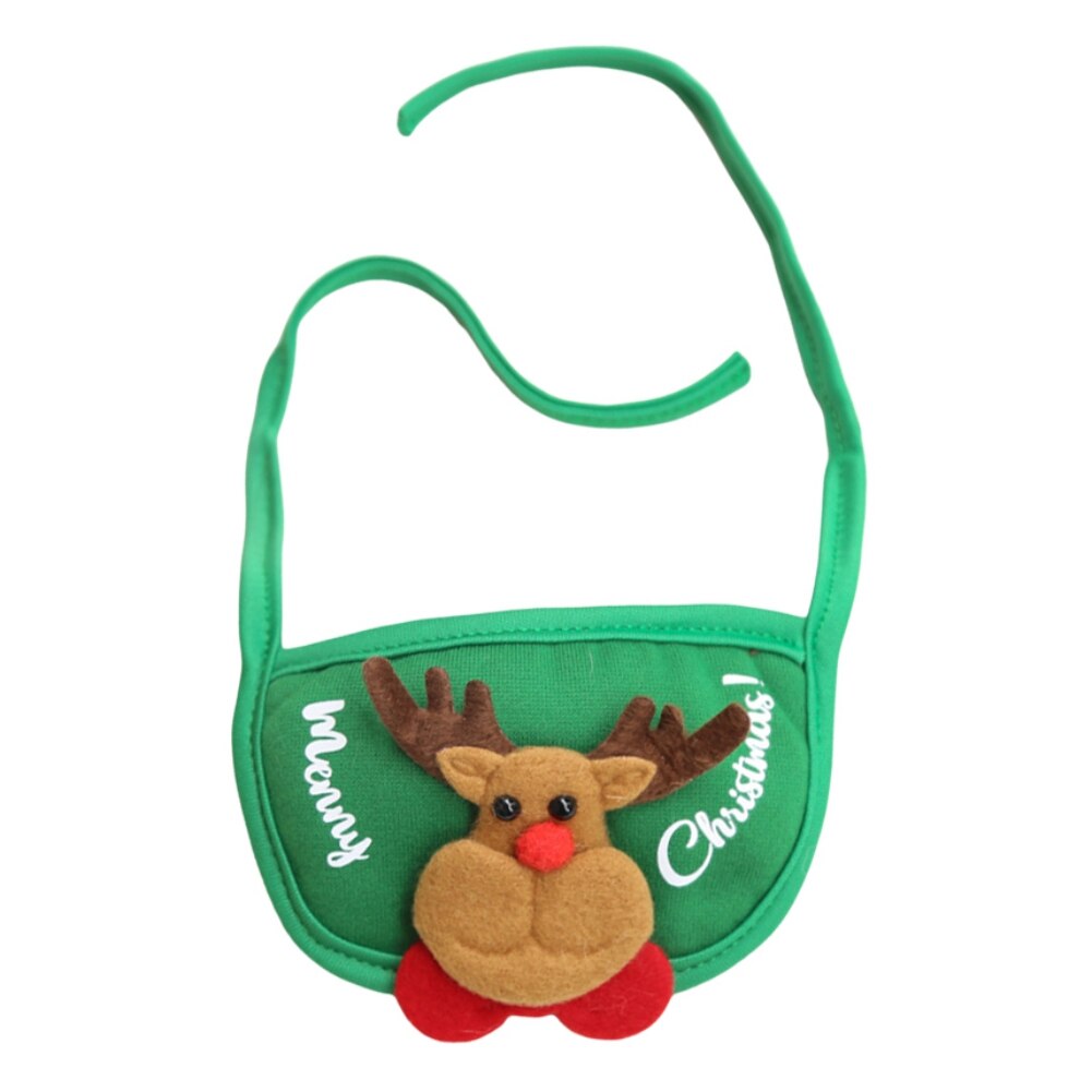 Christmas Dog Bandana Scarf Cotton Washable Dog Scarf Bow Tie Pet Cat Elk Hat Cute Santa Triangular Bibs Party Dog Accessories