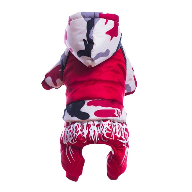 Warm Dog Clothes Winter Dog Coat Jumpsuit For Small Dogs Waterproof Puppy Pet Jacket Printed Dog Coat Chihuahua Pug Clothing