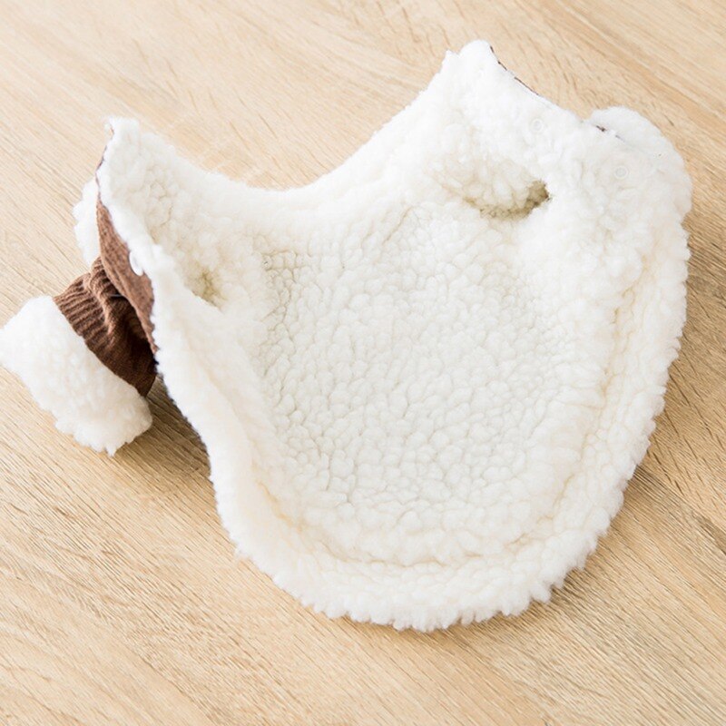 Corduroy Pet Dog Clothes Winter Warm Dog Coat With Cute Cow Design Pet Clothing For Small Medium Large Dogs Chihuahua Jacket