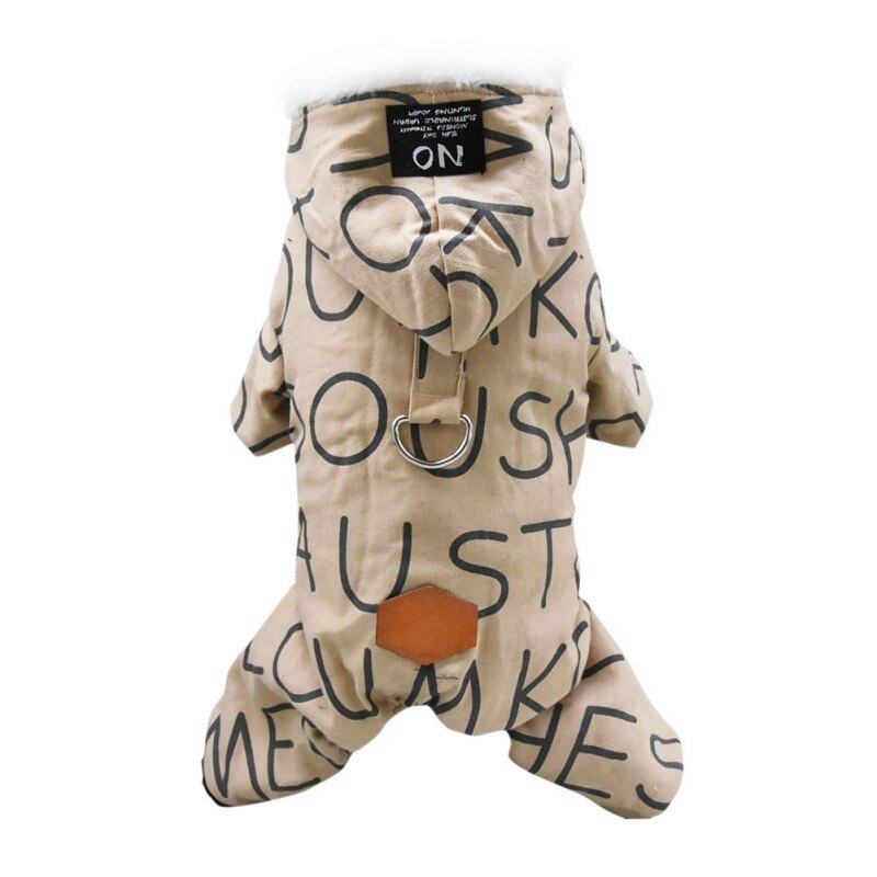 Winter Warm Dog Jacket Waterproof Pet Clothes For Dog Fleece Lining Hooded Coat Dog Jumpsuit Snowsuit For Chihuahua Yorkies