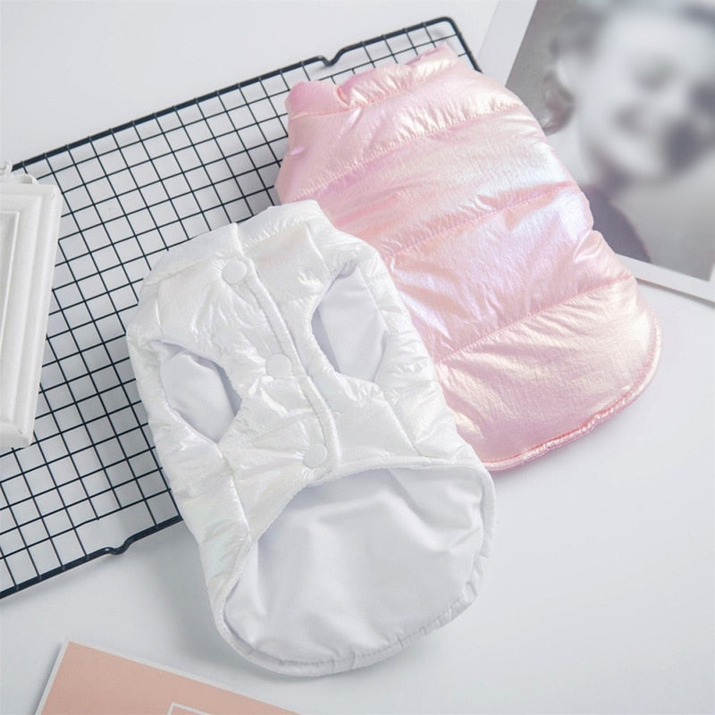 Mother of Pearl Waterproof Filled Fashion Puffer Vest Jacket