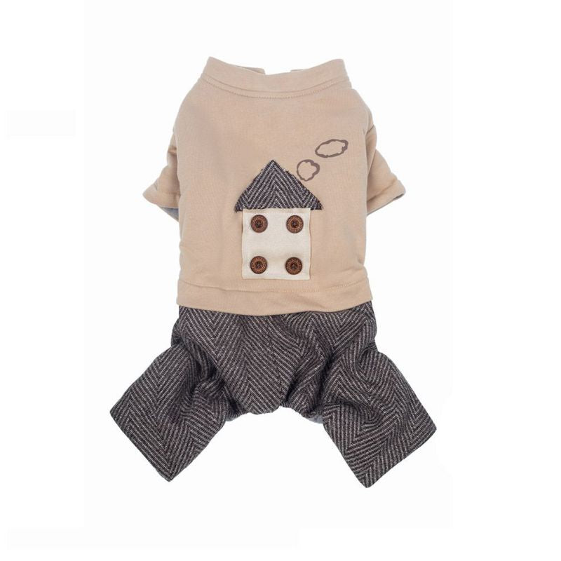 Fleece Pet Jumpsuit Winter Warm Dog Clothes Dog Coat Thicken 4-legged Coat For Small Large Dog Cat Chihuahua Yorkies Overalls