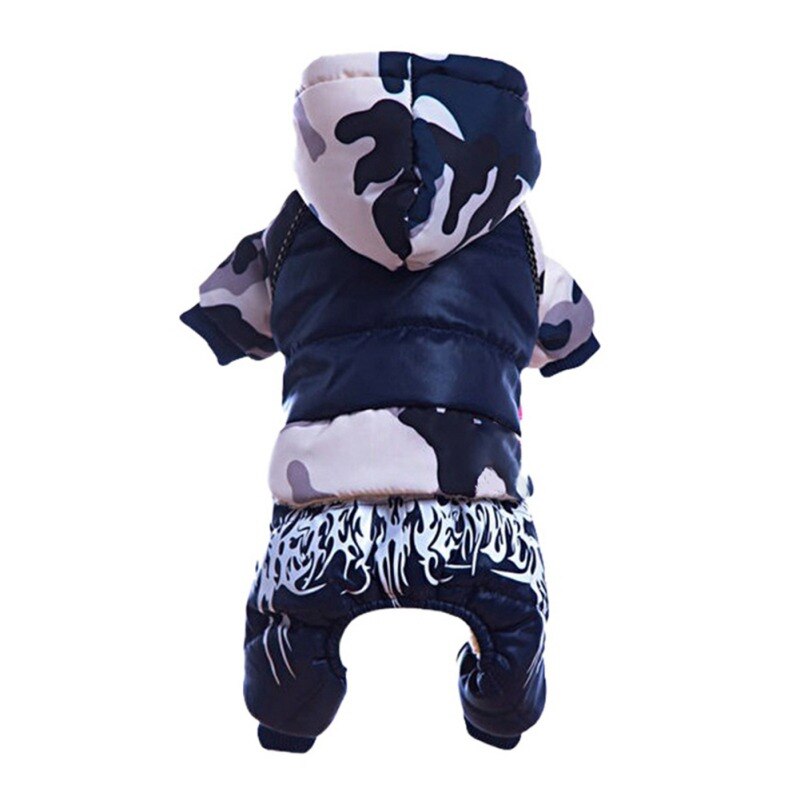 Warm Dog Clothes Winter Dog Coat Jumpsuit For Small Dogs Waterproof Puppy Pet Jacket Printed Dog Coat Chihuahua Pug Clothing