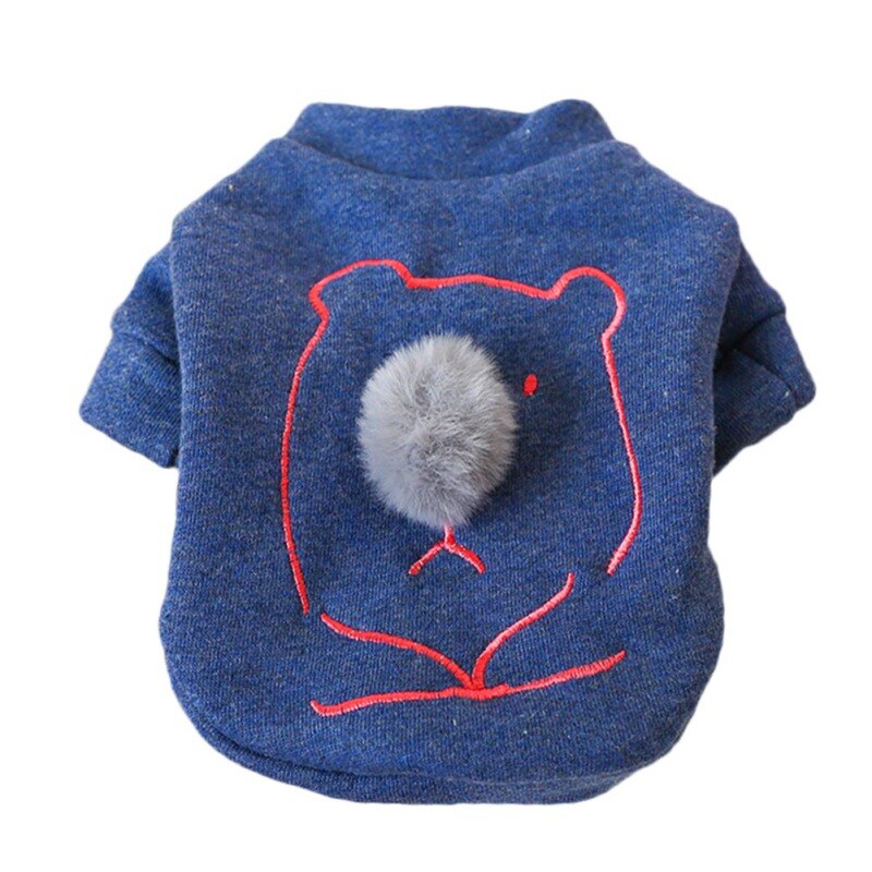 Warm Pet Dog Clothes Cute Bear Cotton Pullover Dog Hoodies Puppy Dog Cat Coat Sweatshirt Dog Shirt Jacket Pets Cat Clothing