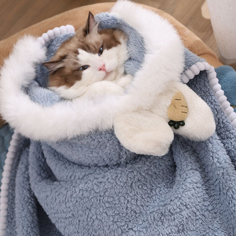 Pet Dog Clothes Puppy Cloak Poncho Cape With Rabbit Ear Hat Pet Costume Soft Fleece Clothing For Cat Small Medium Dog Coat