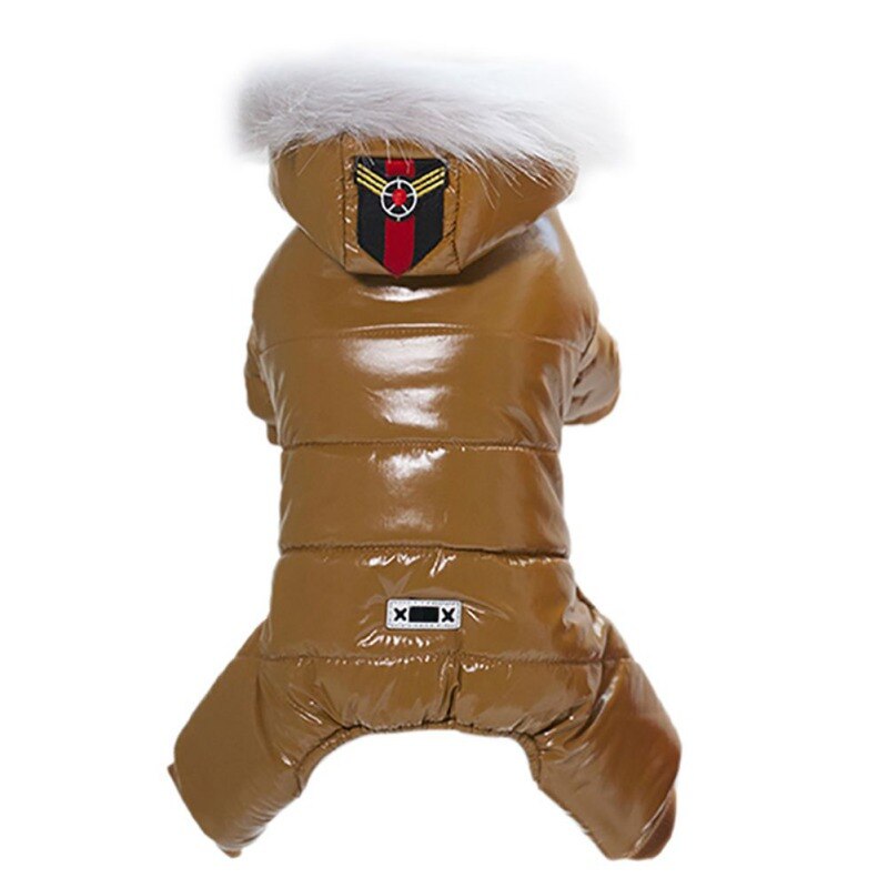 Winter Warm Dog Jacket Waterproof Pet Clothes For Dog Fleece Lining Hooded Coat Dog Jumpsuit Snowsuit For Chihuahua Yorkies