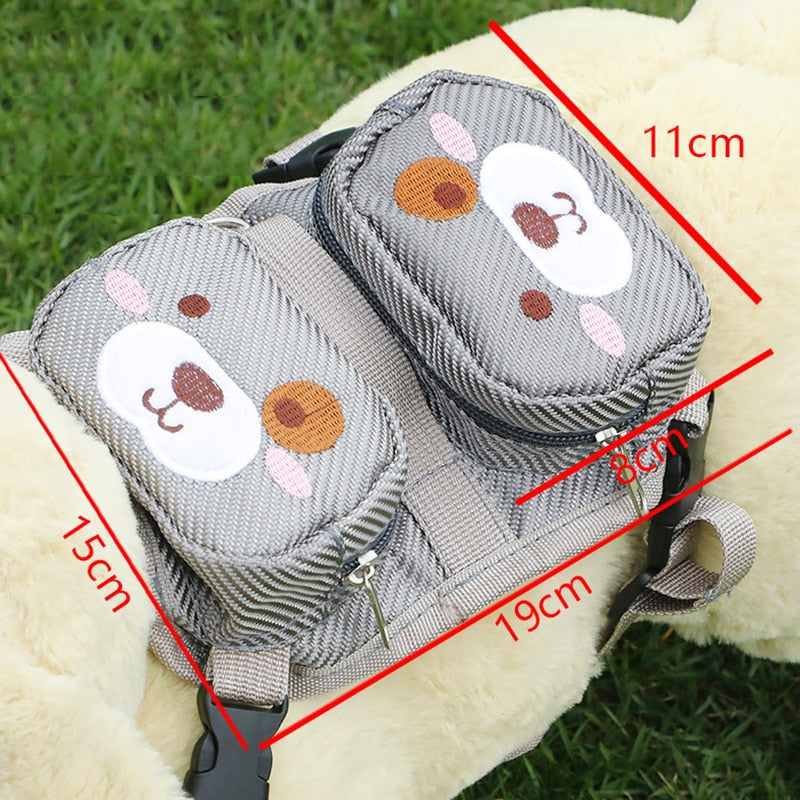 Dog Daypack Animal Themed Backpack Accessory