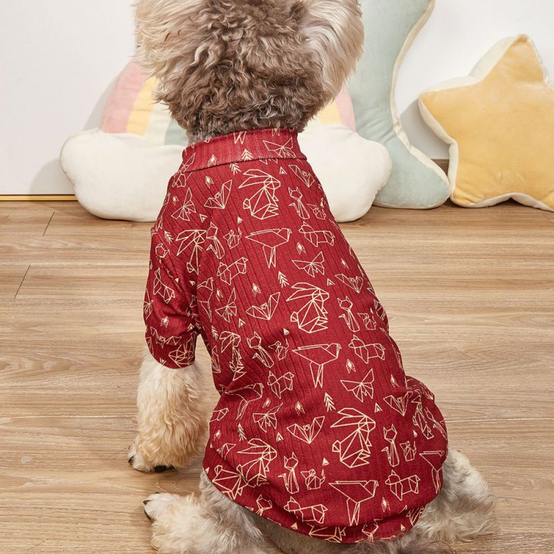 Cute Printed Dog Clothes Spring Puppy Sweatshirt Pet Dog Jacket Coat Clothing Hoodies For Small Medium Dogs Yorkshire Outfit
