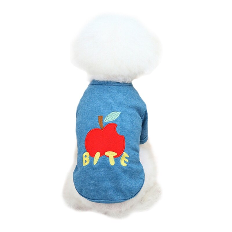 Summer Dog Clothes Cute Bear Printed Puppy Cats Vest T Shirt Chihuahua Pug Sport T Shirts Cartoon Pets Costume Cat Clothing