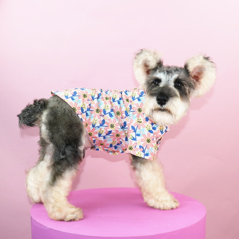 Bespoke Slimfit Daisy Darted Dog Shirt
