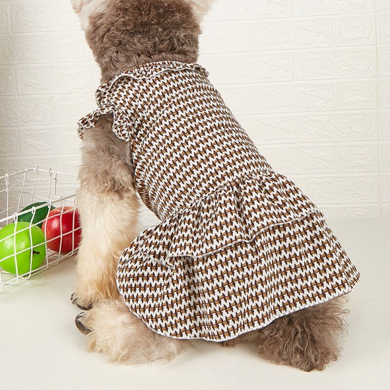 Summer Pet Clothes for Dog Cute Printed Dress Sundress For Small Medium Dogs Puppy Shirts Soft Dog Clothes Pet Cat Apparel