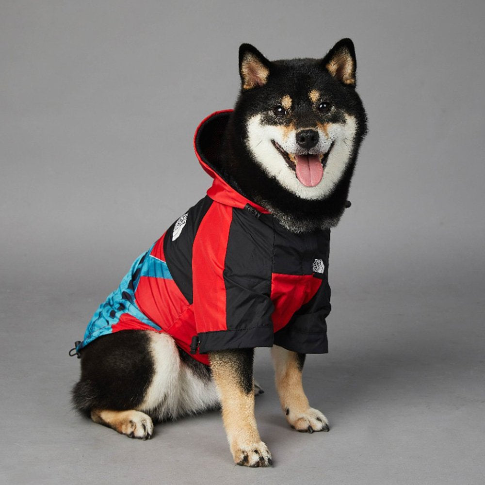 The Dog Face Dog Clothes Red Liberty - Jacket Sweater, Wind breaker Hoodie for Small Medium and Large Dog - Pet Clothing