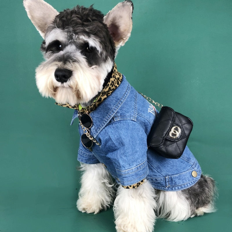 Designer CoCo Chanel Lookalike Dog Crossbody Purse Accessory