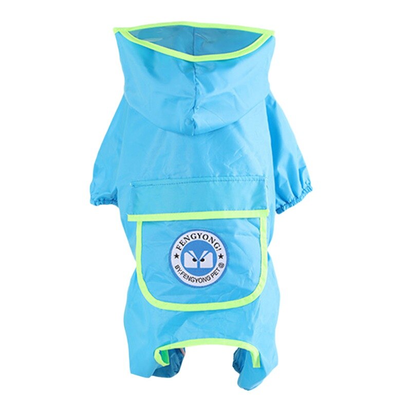 Reflective Dog Raincoat Outdoor Pet Clothes Dog Clothing Waterproof Jumpsuit Jacket Yorkie Poodle Bichon Hooded Rain Jacket