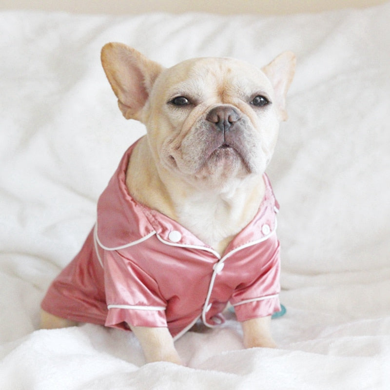 Satin French Dog Pajamas