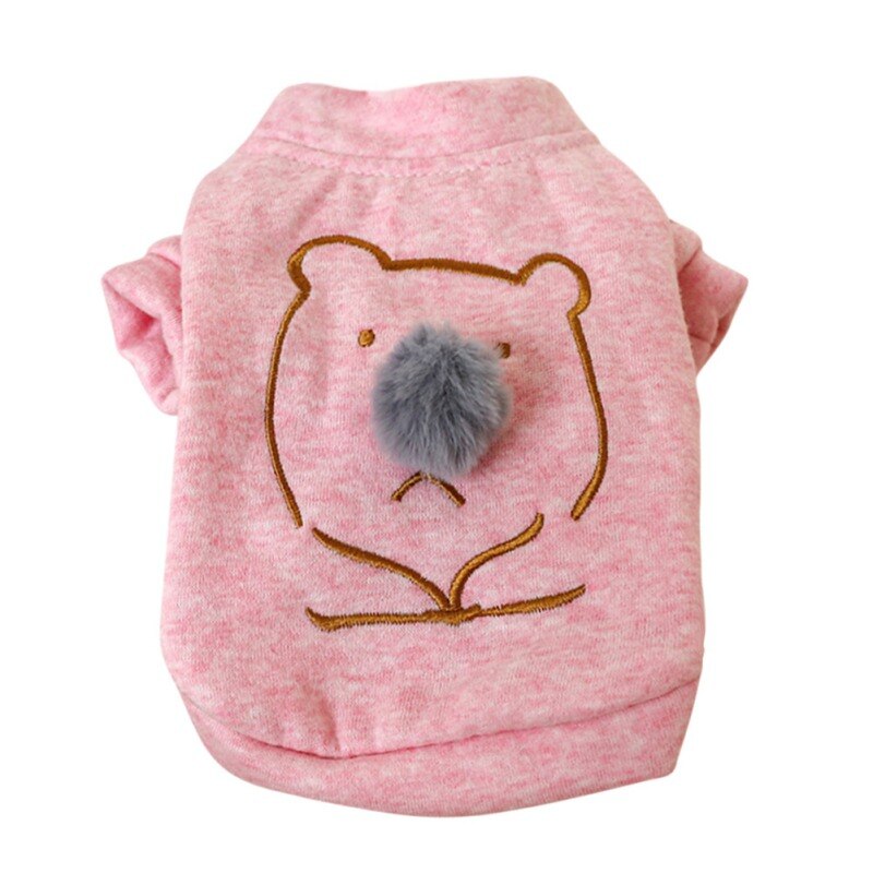 Warm Pet Dog Clothes Cute Bear Cotton Pullover Dog Hoodies Puppy Dog Cat Coat Sweatshirt Dog Shirt Jacket Pets Cat Clothing