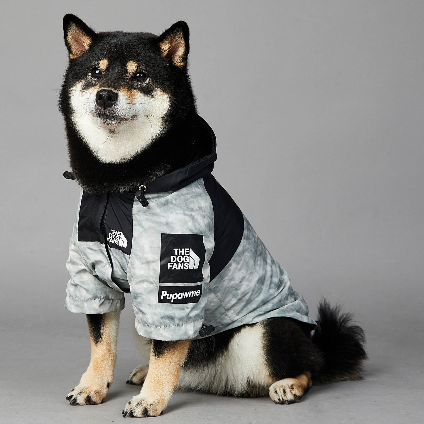 The Dog Face Windproof and Rainproof New Dog Large Dog Raincoat in the North, Dog Pet Cool Jacket