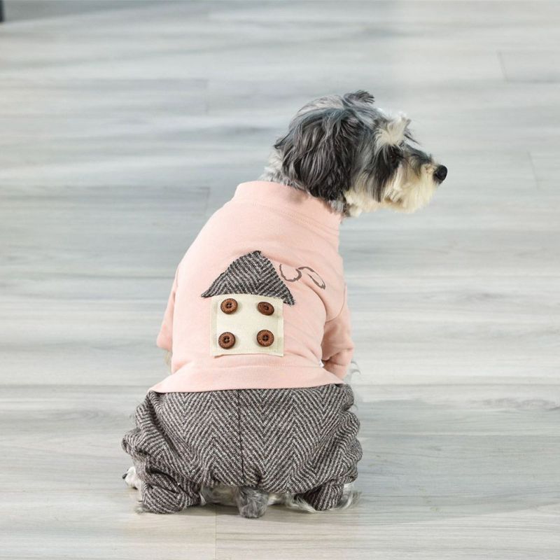 Fleece Pet Jumpsuit Winter Warm Dog Clothes Dog Coat Thicken 4-legged Coat For Small Large Dog Cat Chihuahua Yorkies Overalls