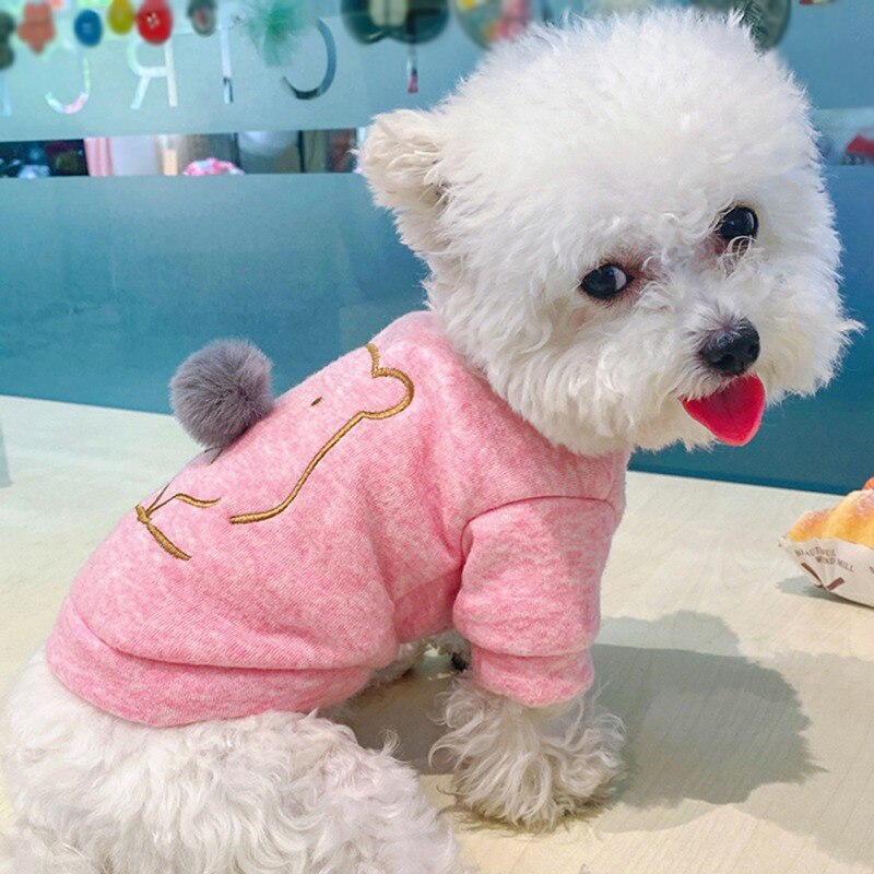Warm Pet Dog Clothes Cute Bear Cotton Pullover Dog Hoodies Puppy Dog Cat Coat Sweatshirt Dog Shirt Jacket Pets Cat Clothing