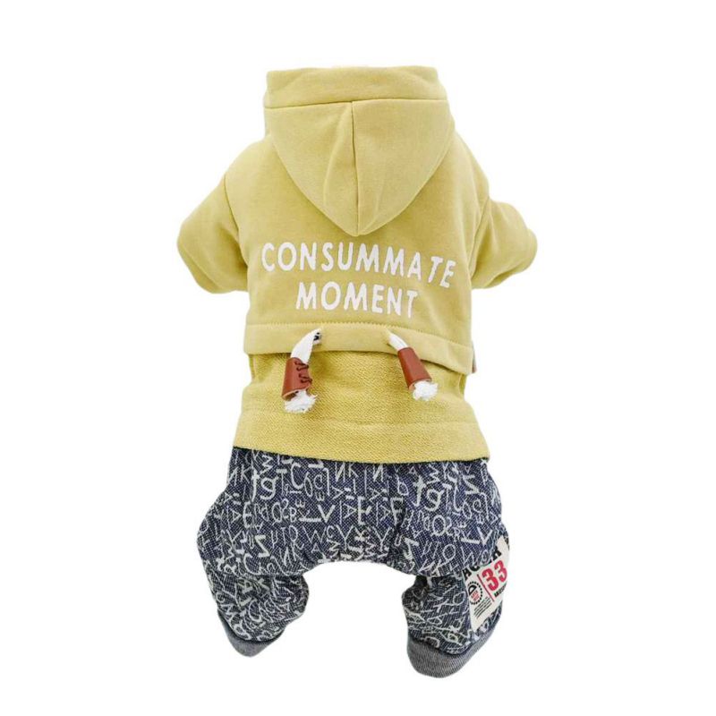 Winter Warm Dog Clothes Pet Dog Jumpsuit Jacket Coat Puppy Chihuahua Clothing Hoodies For Small Medium Dogs Puppy Outfit