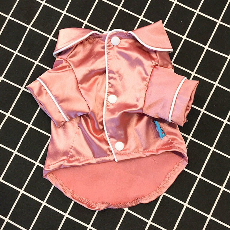 Satin French Dog Pajamas