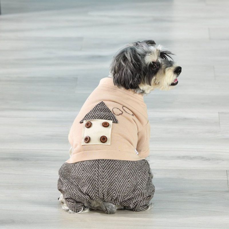 Fleece Pet Jumpsuit Winter Warm Dog Clothes Dog Coat Thicken 4-legged Coat For Small Large Dog Cat Chihuahua Yorkies Overalls