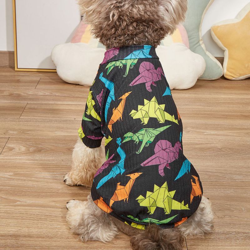Cute Printed Dog Clothes Spring Puppy Sweatshirt Pet Dog Jacket Coat Clothing Hoodies For Small Medium Dogs Yorkshire Outfit