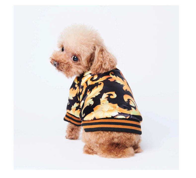 Luxury Frenchie Embroidered Designer Dog Jacket